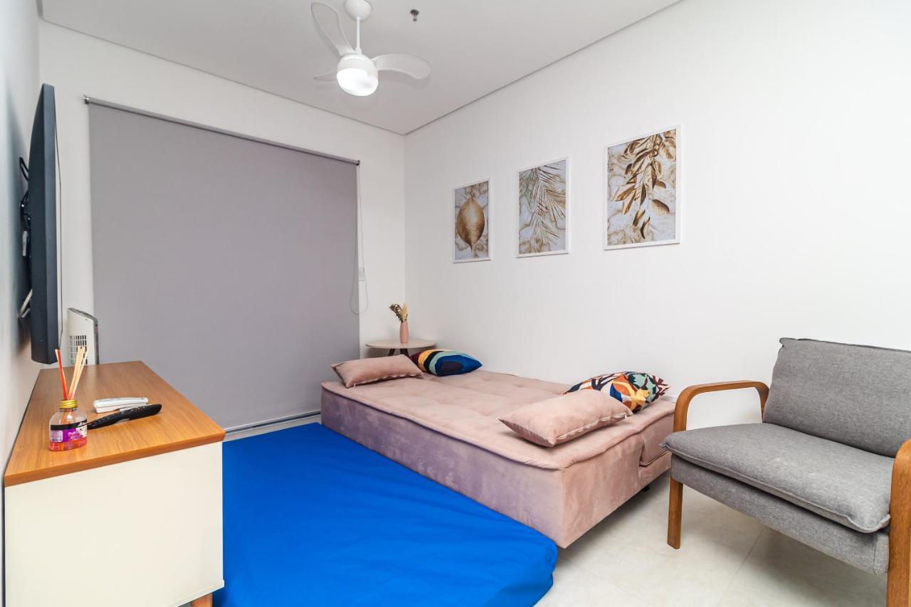 Apto Otima Localizacao A 100M Da Praia, Piscina, Ar Condicionado, Garagem E Portaria 24H Praia Grande  Eksteriør bilde